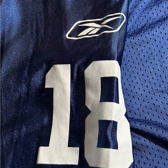 Indianapolis Colts #18 Manning Jersey NFL Reebok Players Inc Sz XL Football VTG - Picture 11 of 12